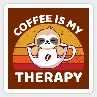 Cute Sloth Coffee Sticker